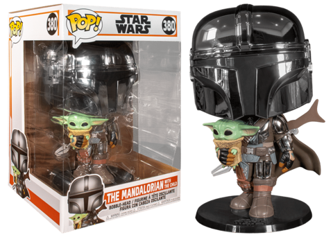 Фигурка Funko POP! Star Wars. The Mandalorian: Mandalorian with The Child 10