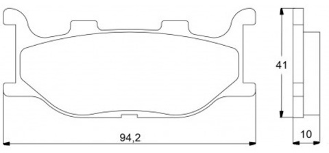 AGPA22ST Тормозные колодки дисковые мото Accossato (fdb2003ST)