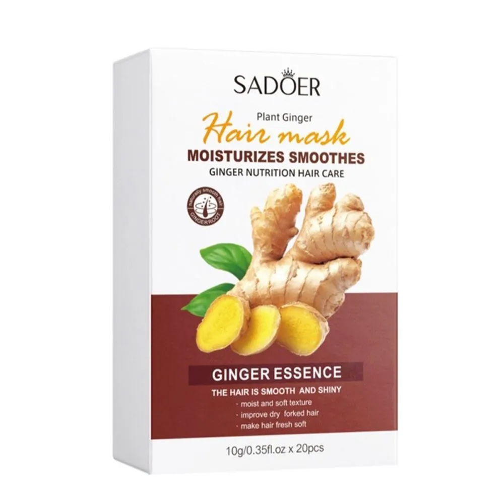 Маска для волос с имбирем Sadoer Ginger Essence Hair Mask - купить по  выгодной цене 69 ₽ | Golden Patch - маски, патчи, сыворотки