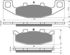 Колодки тормозные дисковые 013 AD