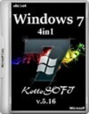 Windows 7 SP1 x86/x64 4in1 KottoSOFT v.5.16 [2016, RUS]