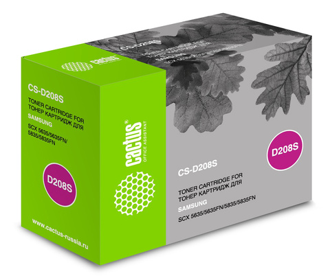 Картридж лазерный Cactus CS-D208S черный (7500стр.) для Samsung SCX-5835FN/5635FN