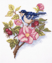 "Klart" набор для вышивания 8-247 "Ветка шиповника" 16 х 17 см