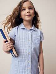 Рубашка с коротким руковом для девочки Next Q77-085, Голубой
