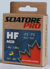 Парафин лыжный Sciatore Pro HF MID 45гр. синий -2°..-7°