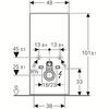 Сантехнический модуль для подвесного унитаза Geberit Monolith Plus 131.221.SI.5