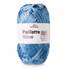 Добавочная нить п/э с пайетками, 25 гр, 140 м, св.джинс