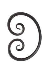 Кованый элемент "Бублик 2L", 325х230 мм