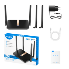 Cudy - Роутер Wi-Fi AC1200 с поддержкой 4G и съёмными антеннами LT500D