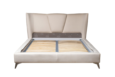 Кровать без механизма 199х222х116см Garda Decor Siena кремовый