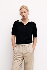 Polo shirt black color