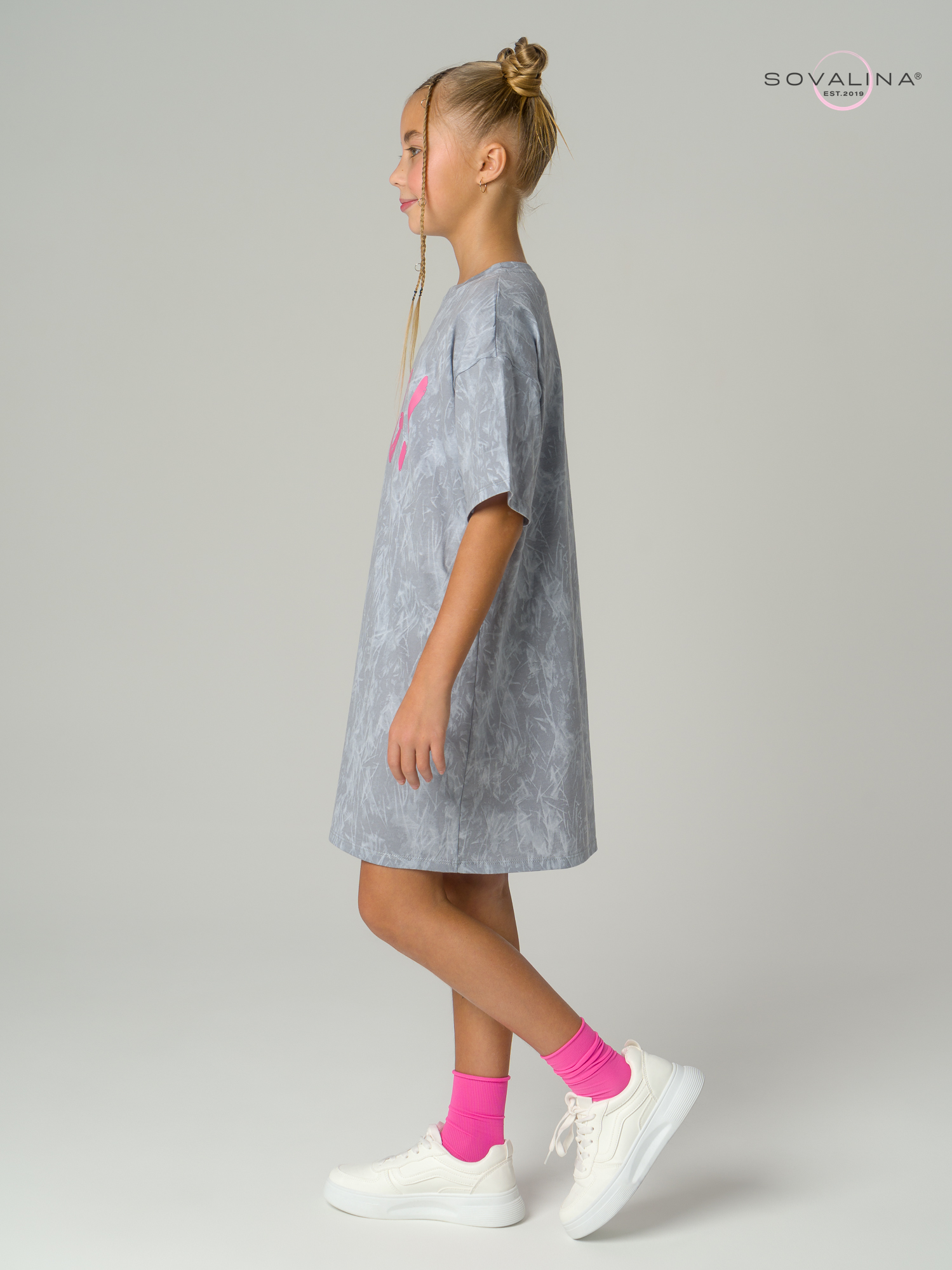 Платье Teen дымка серый OMG