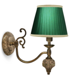 Бра Лео ll (Авт. № 2,плафоны красные,фурнитура золото) фото №2