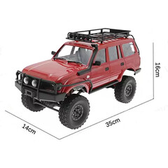 Радиоуправляемый краулер WPL C54-1 Land Cruiser LC80 желтый 1:16 - WPLC54-1-RED