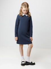 платье  для девочки  К 5934/индиго