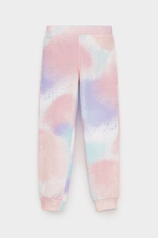 брюки  для девочки  КР 400536/разноцветный спрей