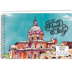 
          Скетчбук А5+ 80л.,"Архитектура",120г/м2., Канц-Эксмо, евроспираль, матовая ламинация,жёсткая обложка,белый офсет