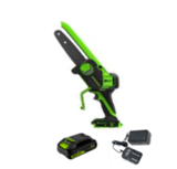 Цепная мини пила аккумуляторная Greenworks CS2410A,  24V, 10см, c 1хАКБ 4Ач и ЗУ (CS2410AUB)