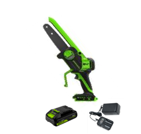 Цепная мини пила аккумуляторная Greenworks CS2410A, 24V, 10см, c 1хАКБ 4Ач и ЗУ (CS2410AUB)