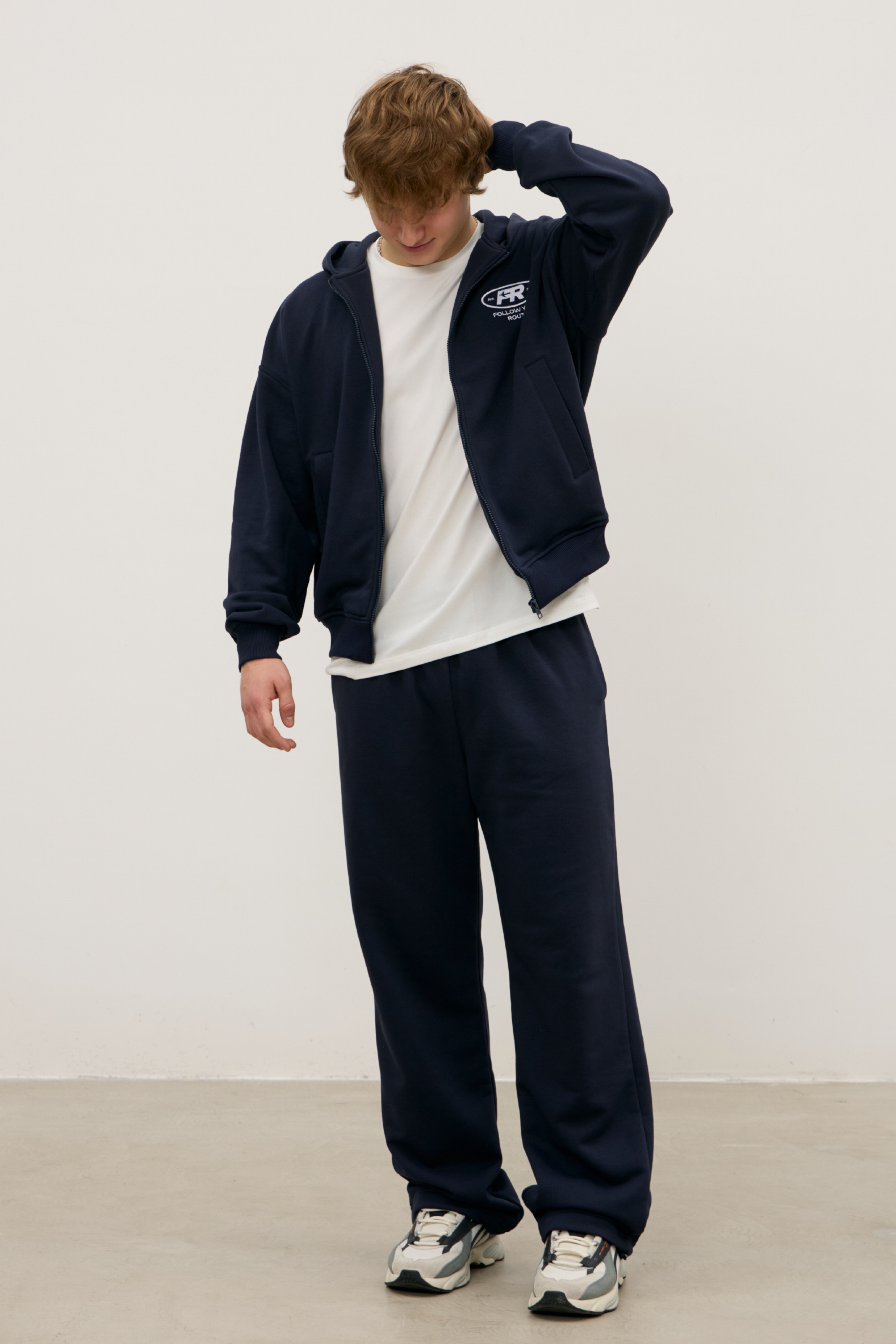 Худи ZIP MAN OVER, синее