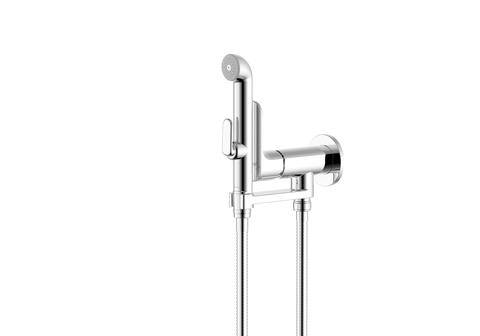 Aquatek AQ1919CR AQ1919CR АЛЬФА комплект для гигиенического душа встроенный (смеситель + гигиеническая лейка + шланг)