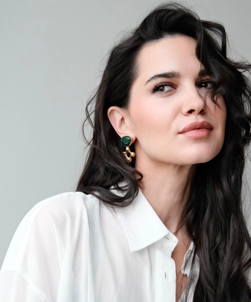 Серьги Люмен Green