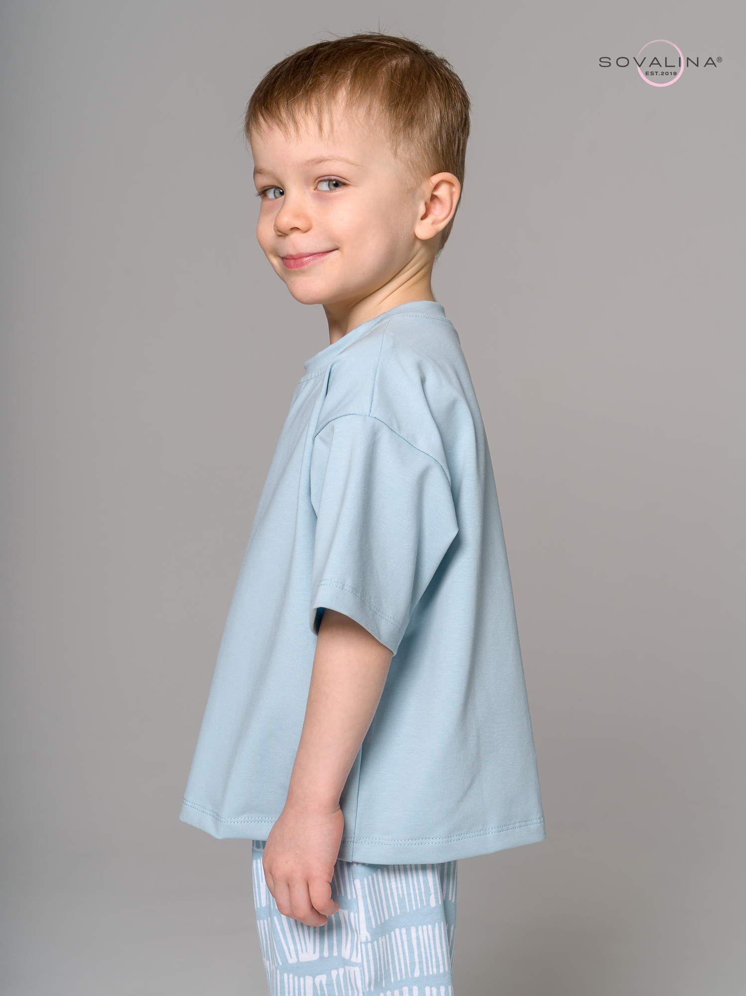 Костюм Light men бирюза-белые волны MAX