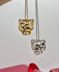 Колье с подвеской ПАНТЕРА PANTHERE крупная коллекция yellow/white VGOLD