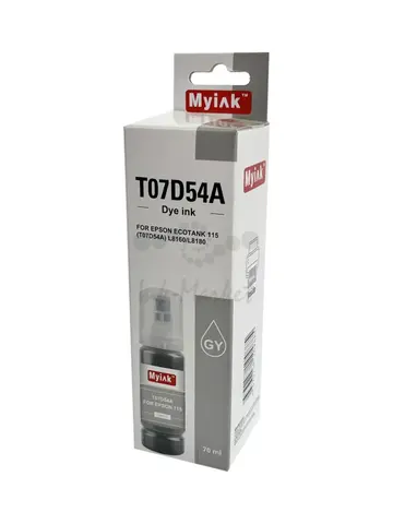 Чернила MyInk T07D54A для EPSON EcoTank 115, L8160/L8180 (70 мл, grey)