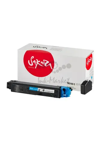 Картридж Sakura TK5160C (1T02NTCNL0) для Kyocera P7040, голубой, 2300 к.