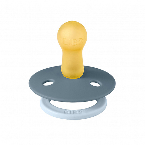 Пустышка латексная BIBS Studio - Fusion - Petrol/Baby Blue, 6-18 месяцев