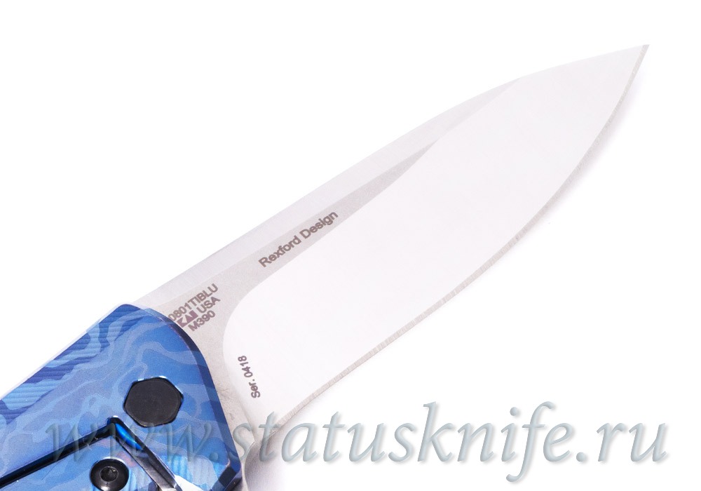 Нож Zero Tolerance 0801TIBLU ZT0801TIBLU М390 Rexford