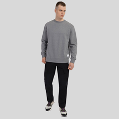 Свитшот Alpha Industries Essential Crewneck Medium Charcoal Heather (Серая)