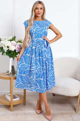 Платье Ольга (голубо-белое) П15887-45М LT Collection