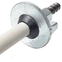 Фиксатор-конус - применяется для предотвращения затекания бетона в трубку ПВХ.