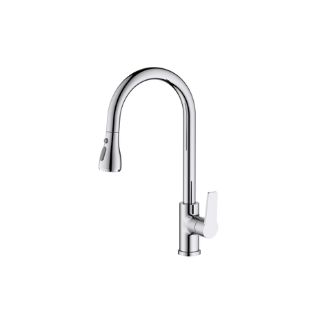 Aquatek AQ1784CR AQ1784CR ЛУГАНО смеситель для кухни с вытяжным изливом 2 jet