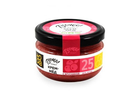 Крем-мед "Beengo" с брусникой, 100г
