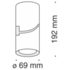 Потолочный светильник Technical Tube C019CW-01W4K