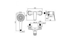 Смеситель для душа Lemark Bronx - LM3703BL