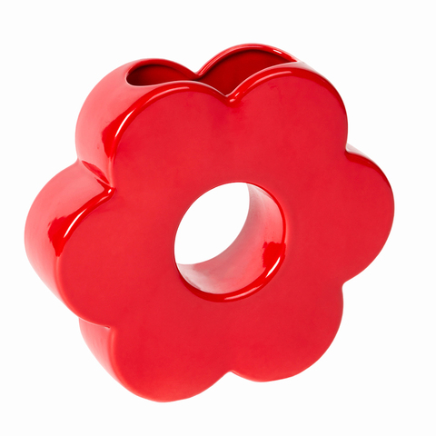 Ваза для цветов 20см Doiy Daisy красная