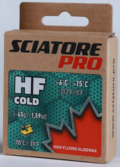 Парафин лыжный Sciatore Pro HF COLD 45гр. св.зеленый -6°..-15°