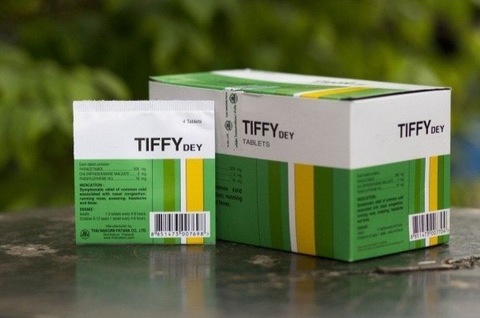 Таблетки против простуды и гриппа Tiffy Dey