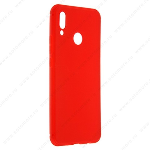 Накладка силиконовая Soft Touch ультра-тонкая для Huawei Y5/ Nova 3i красный
