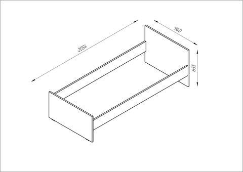 Кровать одинарная 90 ОРИОН