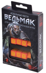 Набор игральных костей Ведьмак (бордовый)