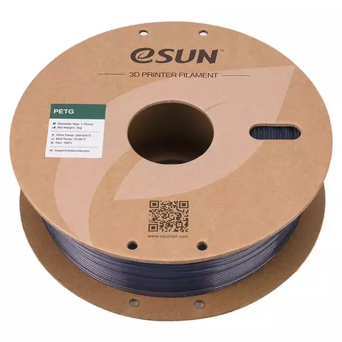 Катушка PETG-пластика ESUN 1.75 мм 1кг., серая