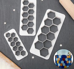 Набор вырубок «Фигуры. Соты», 3 шт.