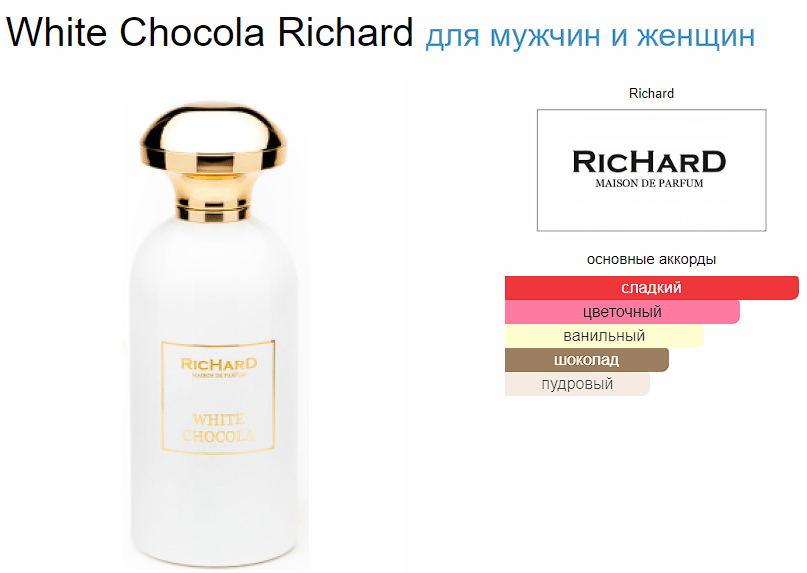 Richard white chocola 100 мл