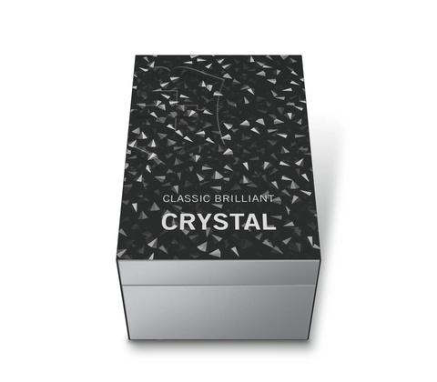 Нож-брелок Victorinox Classic CD Brilliant Crystal, 58 mm, Black & Silver (0.6221.35)