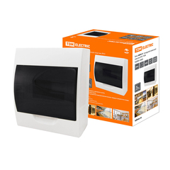 Щиток распределительный навесной Tdm Electric ЩРН-П, 8 модулей, IP41, пластиковый